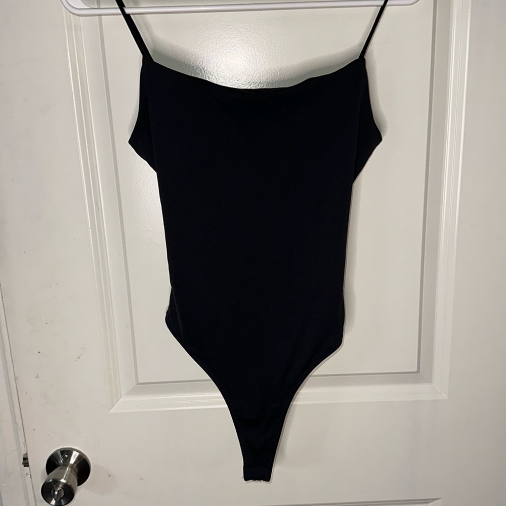 AKIRA Paxton open back spaghetti strap bodysuit
